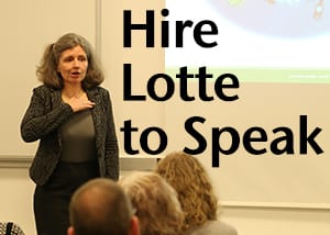 Hire Lotte to Speak